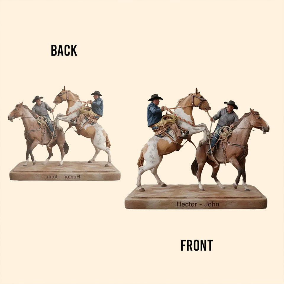 Strong Cowboys - Personalized Western Outfit Custom Shaped Acrylic Plaque