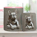 French Bulldog - Personalized French Bulldog Accent Mug