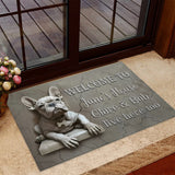 French Bulldog - Personalized French Bulldog Doormat