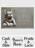 French Bulldog - Personalized French Bulldog Doormat