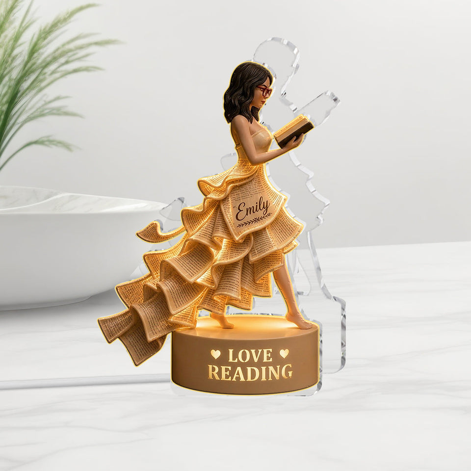Love Books - Personalized Book Acrylic LED Night Light