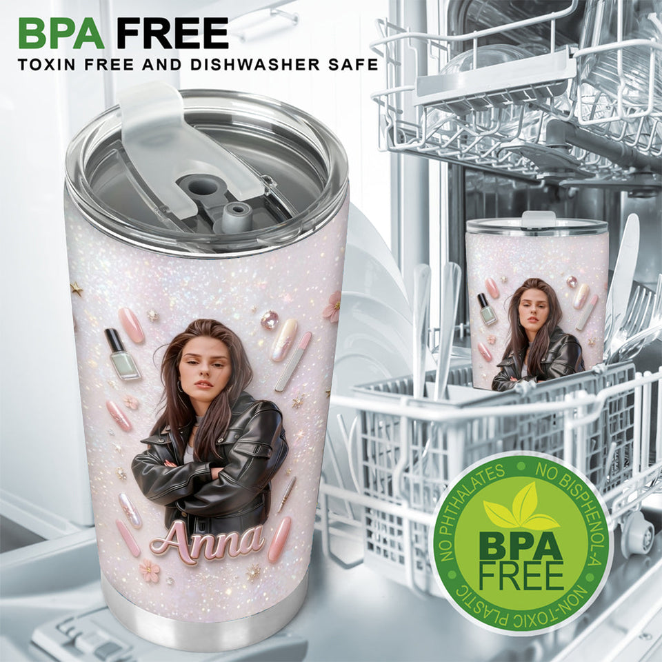 Love Nails Design, Gift for Women - Personalized Nail Salon Tumbler
