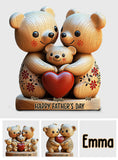 We Love You - Personalized Father Custom Shaped Acrylic Plaque