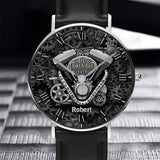 Best Dad Ever - Personalized Biker Hand Watch