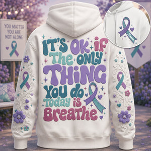 You Matter Teal Purple - Personalized Suicide Prevention All Over Shirt