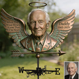 When The Wind Blows Know That I'm Near - Personalized Memorial Weather Vane