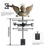 When The Wind Blows Know That I'm Near - Personalized Memorial Weather Vane
