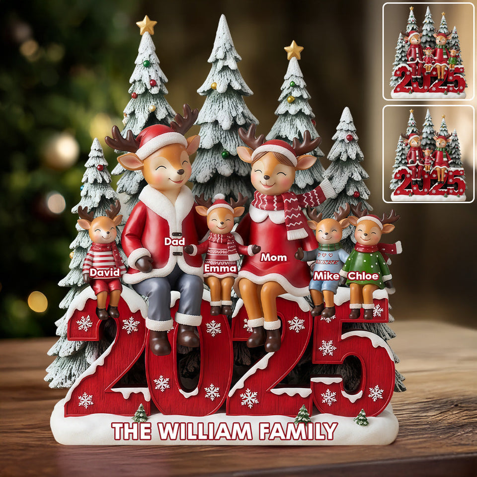 Happy Family - Personalized Family Custom Shaped Acrylic Plaque