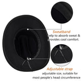 Western Style Initial Letter - Personalized Cowgirl Wide Brim Cowboy Hat