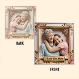Love Mom, Love Grandma - Personalized Mother Custom Shaped Acrylic Plaque