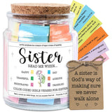 Decorative Glass Inspirational Scripture Jar with 92 Bible Verse