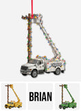 Keep The Lights On - Personalized Lineman Ornament