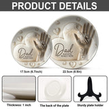 Dad You Are The Piece That Holds Us Together - Personalized Father Ceramic Round Plate