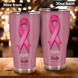 Hope - Personalized Breast Cancer Awareness Tumbler