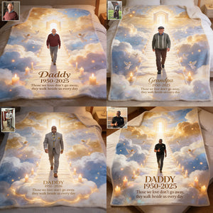 They Walk Beside Us Everyday - Personalized Memorial Blanket