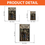 Best Buckin' Dad Ever - Personalized Hunting Custom Shaped Acrylic Plaque