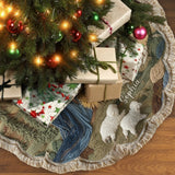 Nativity Moment - Personalized Christian Shaped Tree Skirt
