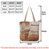 Mama-moo - Personalized Highland Cow Quilted Tote Bag
