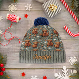 Highland Cow Farm - Personalized Highland Cow Beanie Hat
