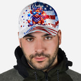 July 4th Highland Cow - Personalized Highland Cow Classic Cap