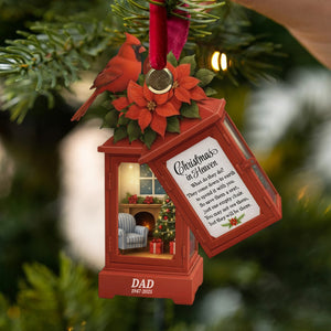 Noël au paradis - En mémoire de - Ornement commémoratif personnalisé à retourner