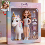 Magical Unicorn - Personalized Kid Custom Shaped Acrylic Plaque