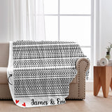 I Love You - Personalized Couple Blanket