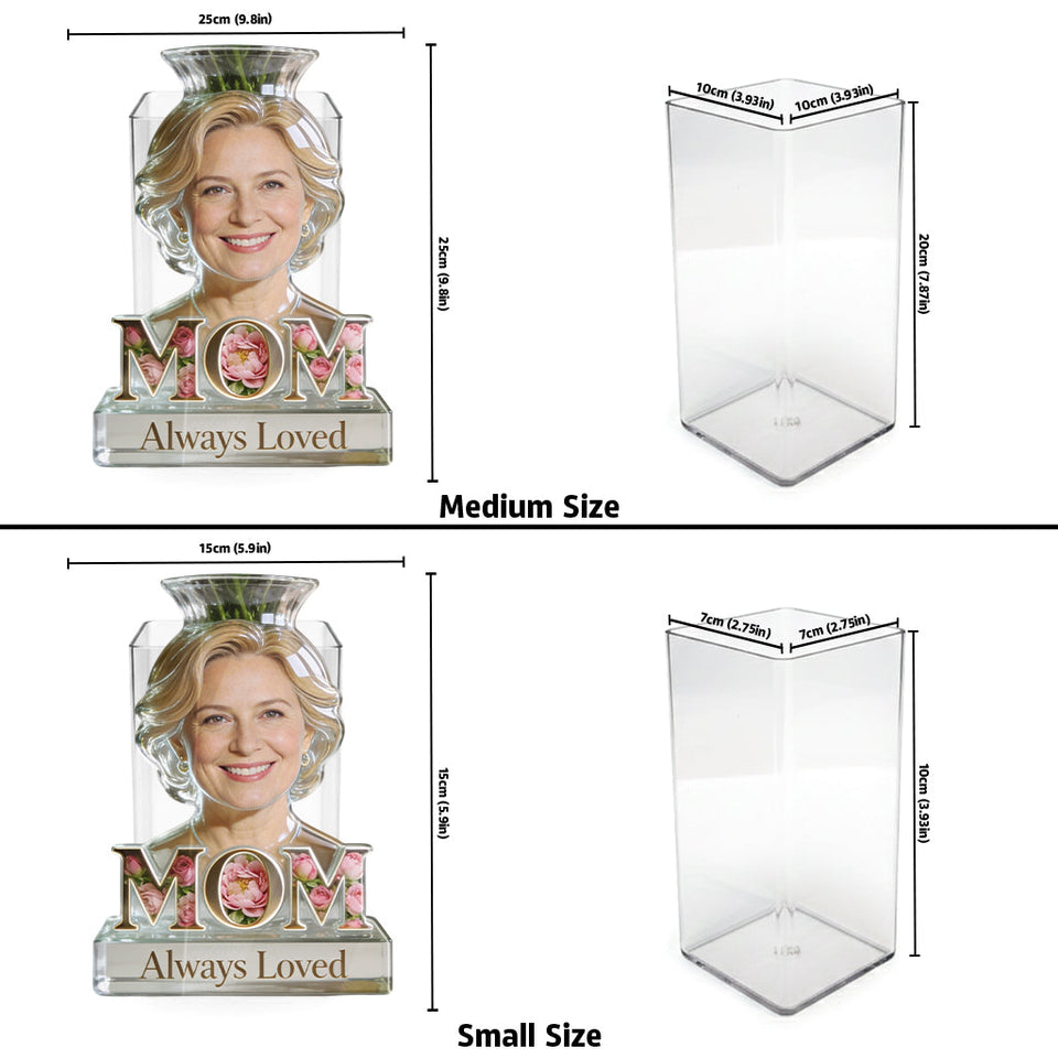 Mom Grandma Flower Blossom - Personalized Mother Acrylic Pot