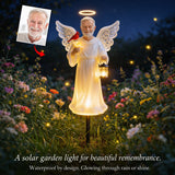 Memorial Gift, Jesus Protection - Personalized Memorial Garden Solar Light