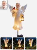 Memorial Gift, Jesus Protection - Personalized Memorial Garden Solar Light