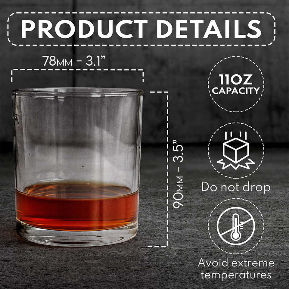 Alphabet Initial For Whiskey, Bourbon... Lovers - Personalized Whisky Whiskey Glass