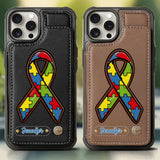 Autism Awareness - Personalized Autism Awareness Wallet Phone Case