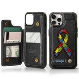Autism Awareness - Personalized Autism Awareness Wallet Phone Case