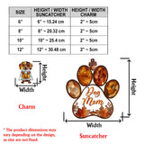 Dog Mom - Personalized Dog Window Hanging Suncatcher With Custom Charms