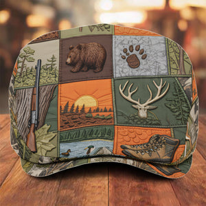 Hunting Panorama - Personalized Hunting Newsboy Cap