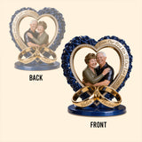 Custom Any Couple Photo - From Our First Kiss - Personalized Couple Custom Shaped Acrylic Plaque