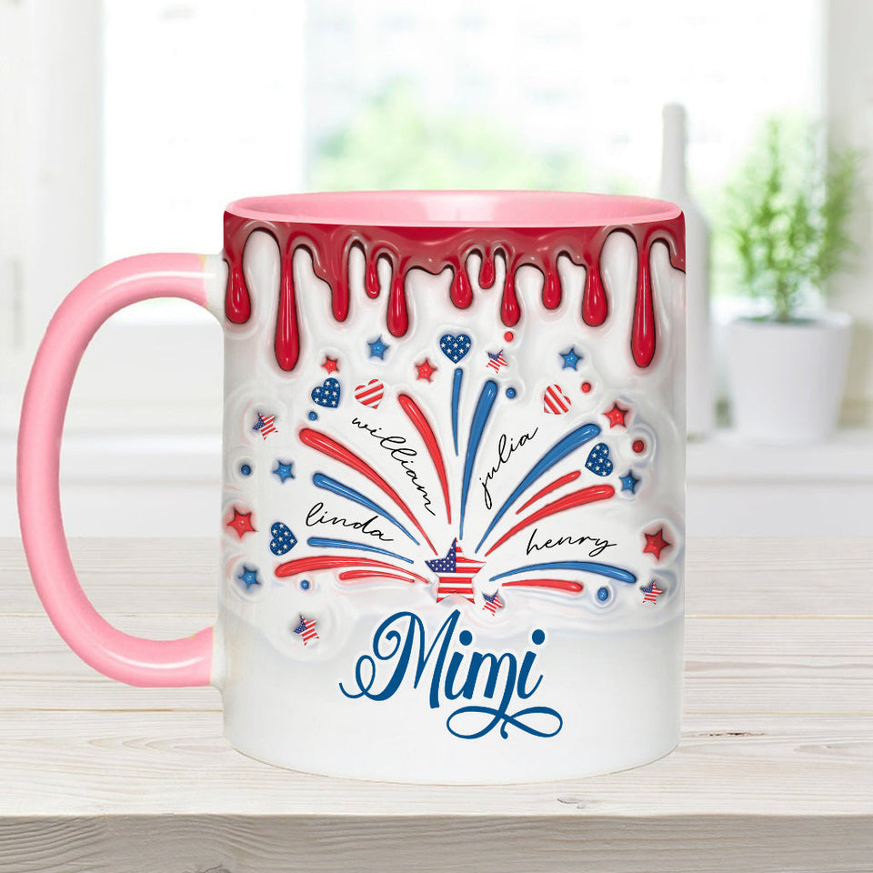 Blessed Grandma - Personalized Grandma Accent Mug