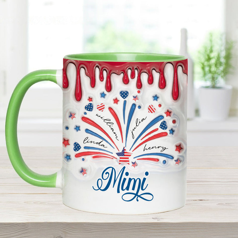 Blessed Grandma - Personalized Grandma Accent Mug
