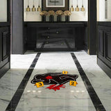 Funny Crime Scene Rug - Personalized True Crime Shaped Doormat/ Rug
