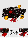 Funny Crime Scene Rug - Personalized True Crime Shaped Doormat/ Rug