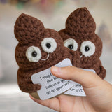 Positive Poo Crocheted - Crocheting Hand Knitted Figurine