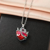 Heart-Shaped 'I Love You' MOM Pendant Necklace