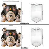Mother Gift Idea, Penguin Lover - Personalized Penguin Lover Acrylic Pot