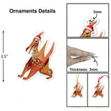 Dinosaur 2025 Advent Calendar - Personalized Dinosaur Folded Advent Calendar With Ornaments