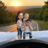 Funny Family Keepsake - Personalized Family Car Dashboard Plaque