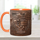Serve And Protect - Personalized Police Officer Accent Mug
