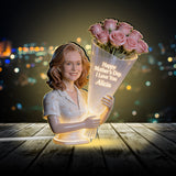 Happy Mother's Day - Personalized Mother Acrylic LED Night Light