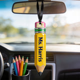Pencil-Shaped Teacher Gift - Personalized Teacher Ornament