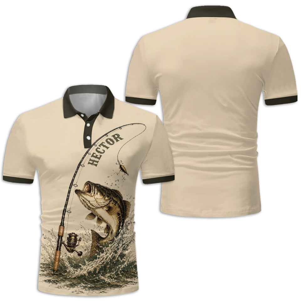 Love Fishing - Personalized Fishing Polo Shirt