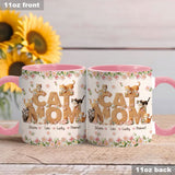 Cat Mom - Personalized Cat Accent Mug